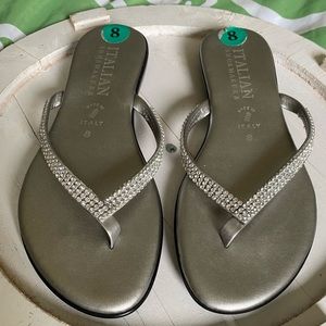 Silver sandals